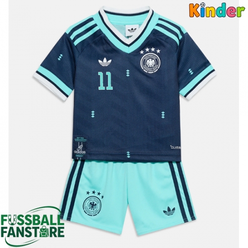 Deutschland Nick Woltemade #11 Replik Auswärtstrikot Kinder WM 2026 Kurzarm (+ Kurze Hosen)